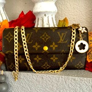 Louis Vuitton Monogram Portefeiulle Sarah Long Bifold Wallet/converted